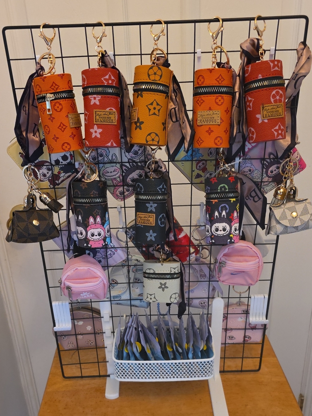 Set Of 2 - Assorted Lipstick, Air Pods Or Coin Pouch/Purse with Design